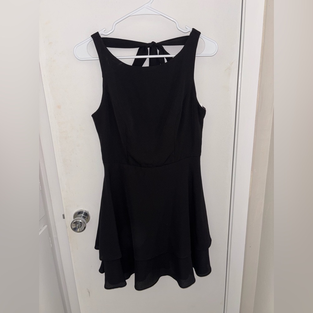 B Darlin Black Sleeveless Dress